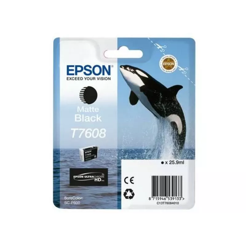 Epson C13T76084N10 rašalo kasetė 1 vnt. Originali Matinė juoda