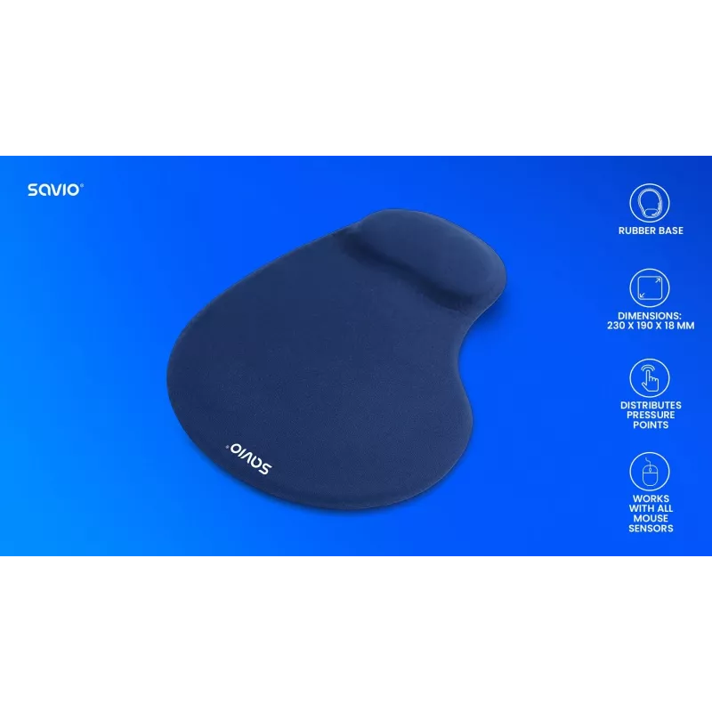 SAVIO MP-01NB pelės kilimėlis tamsiai mėlynas