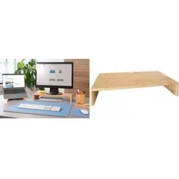 Monitor stovas Sigel SA208 bambukas aukštis 19,5 cm plotis 50 cm