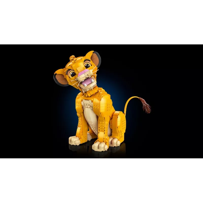 LEGO Disney Jaunasis Simba iš Liūto karaliaus kolekcinė gyvūno figūrėlė konstravimo rinkinys modelio rinkinys suaugusiems namų ar biuro dekorui nostalgiška dovanų idėja