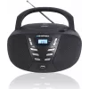 Nešiojamas CD grotuvas Blaupunkt BB7BK — MP3, FM radijas, USB, AUX, maitinamas baterijomis, 2 įmontuoti garsiakalbiai, 240×230×128 mm
