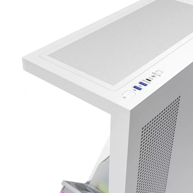 Modecom Volcano Stellar Plus ARGB Midi 5F Baltas