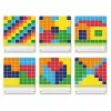 Edukacinis mozaikos žaislas QUERCETTI Mosaici Pallino Coding Travel Version 1006 — nešiojamas kaištelių programavimo rinkinys