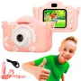 Vaikiškas skaitmeninis fotoaparatas Extralink H27 SINGLE PINK Rožinis Baltas 3 metai