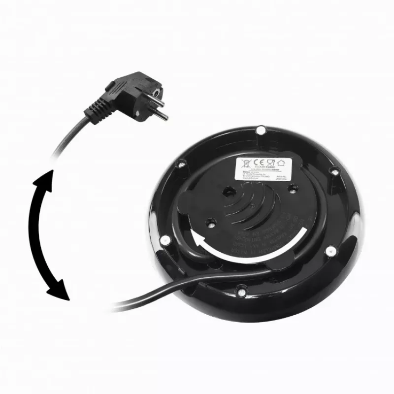 NELO virdulys, talpa 1,7 l, galia 2000 W, juodas
