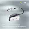 Varta 16618 - Clip Flashlight - juoda - sidabrinė - plastikinė - LED - 1 lempa - 9 lm