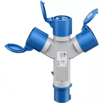 Goobay CEE-Y-Adapter, CEE-Plug to 3x CEE Coupling (76237)
