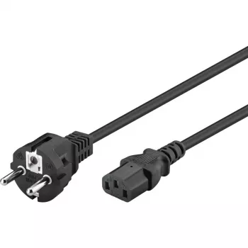 Goobay IEC laidas 5 m juodas maitinimo kištukas F tipo IEC C13 H05VV-F3G