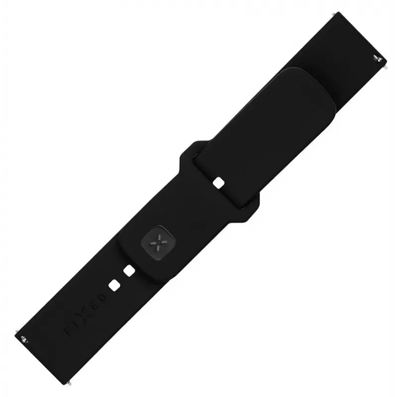 Pakaitinis silikoninis laikrodžio dirželis FIXED FIXSST2-22MM-BK — 22 mm greito atsegimo juodas