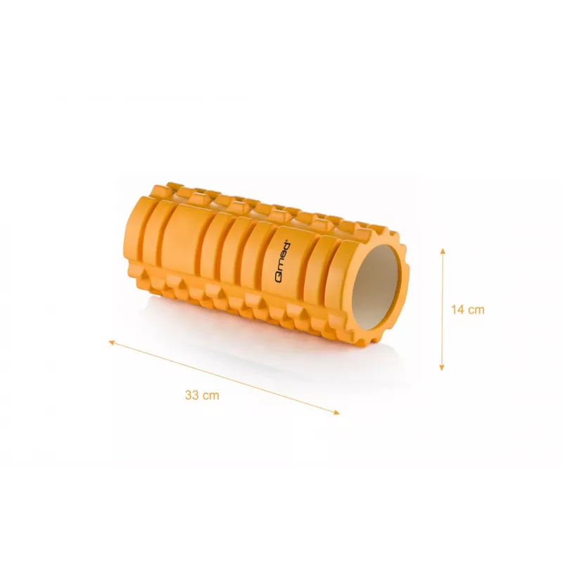 Reabilitacinis putplasčio volelis MDH DRQM3R0KBXXXP — EVA, skersmuo 14 cm, ilgis 33 cm, Shore 65, maks. apkrova 180 kg, oranžinis