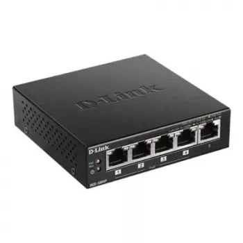 D-Link DGS-1005P/E tinklo jungiklis Nevaldomas Gigabit Ethernet (10/100/1000) Power over Ethernet (PoE) Juoda