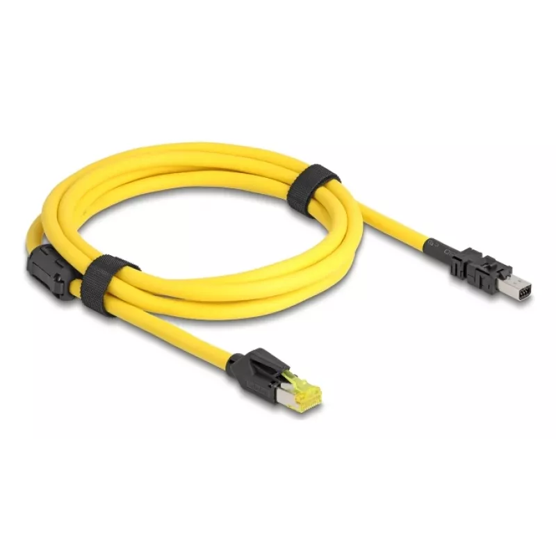 Delock laidas RJ45 kištukas Cat.6 į Mini I/O 8 kontaktų D formos 2 tipas 2 m (81251)