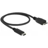 USB laidas DeLOCK 0,5 m USB3.1 C - MicroUSB3.1 B