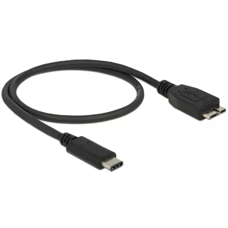 USB laidas DeLOCK 0,5 m USB3.1 C - MicroUSB3.1 B