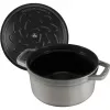 Staub 40509-312-0 puodas 5,25 l apvalus grafito spalvos, pilkas