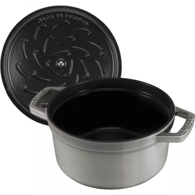 Staub 40509-312-0 puodas 5,25 l apvalus grafito spalvos, pilkas