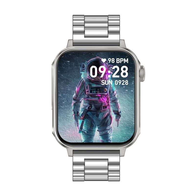 Išmanusis laikrodis Colmi P80 Steel Sidabrinė su Bluetooth ir širdies ritmo monitoriumi