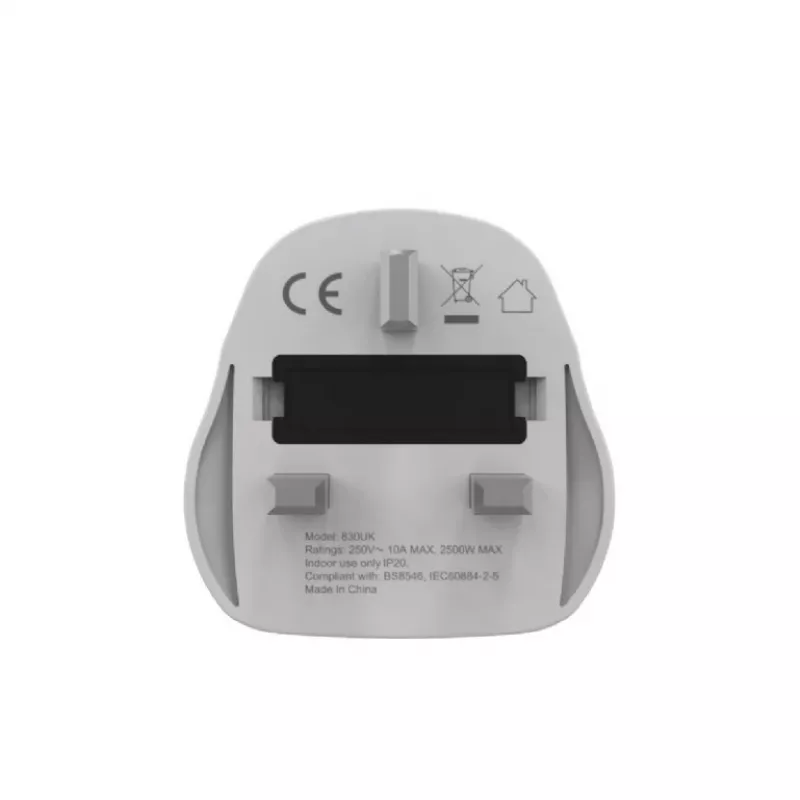 Maitinimo adapteris GEMBIRD A-AC-UKMINTF — UK Type G kištukas į IEC C13 lizdą, 15A