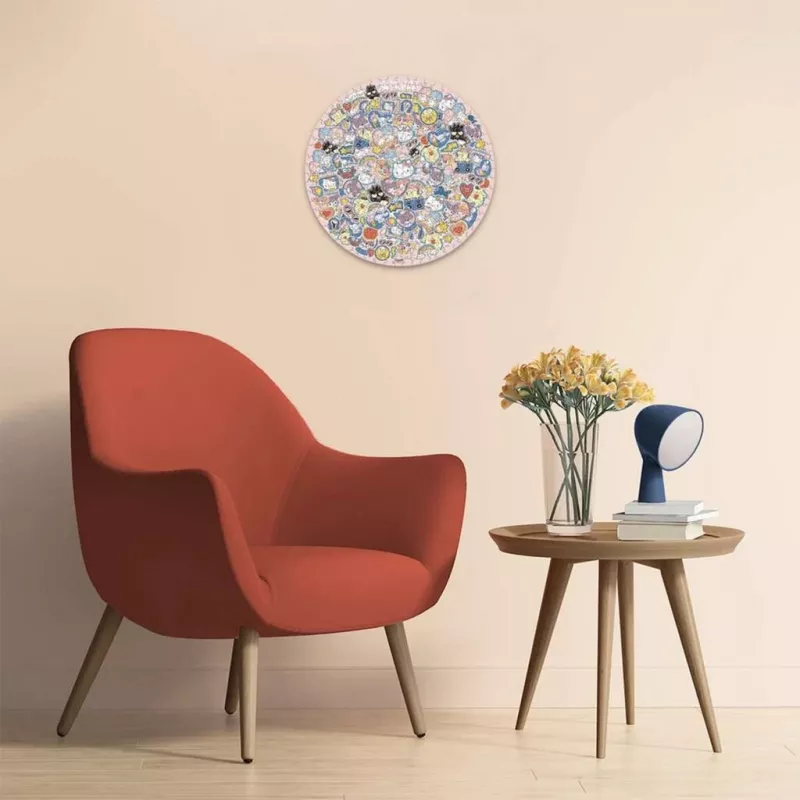Dėlionė Ravensburger Hello Kitty ir draugai — 500 dalių, apvali