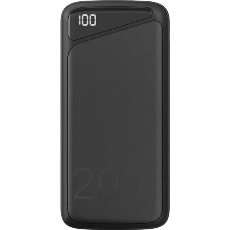 Greito įkrovimo išorinė baterija 20.000 mAh (juoda, PD, Quick Charge 3.0, Super Charge)