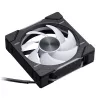 Phanteks D30 120 mm ARGB PWM korpuso ventiliatoriai – juodi, 3 vnt.