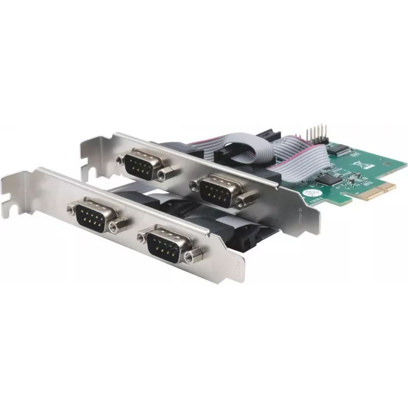 Exsys GmbH PCIe 4S Serial RS-232 Karte ASIX EX-46014 - PCI-Express