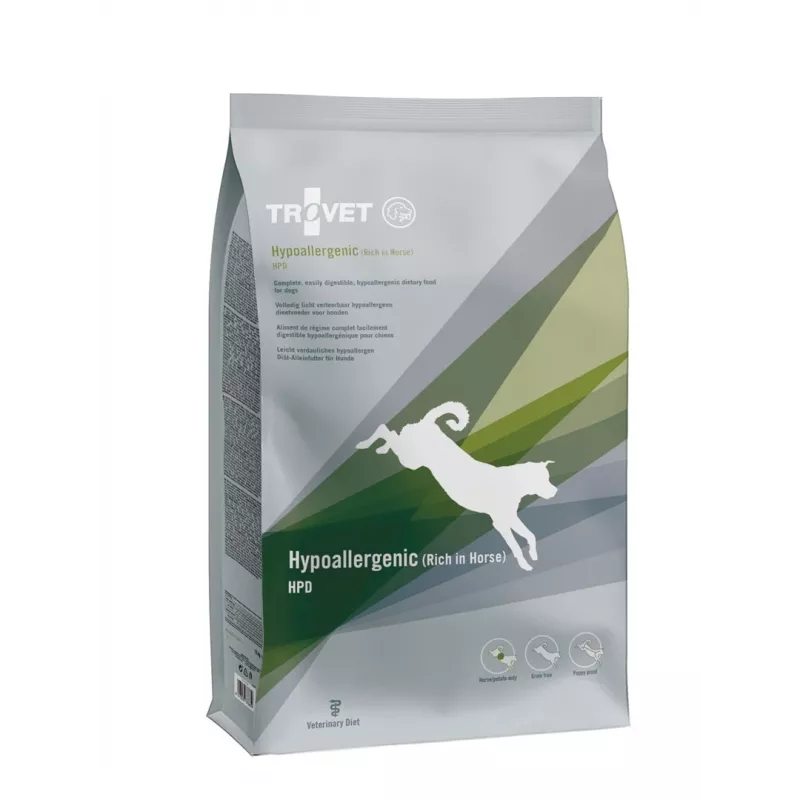 Sausas šunų maistas TROVET Hypoallergenic HPD su arkliena, 10 kg, baltymai 23,5%, riebalai 18,5%