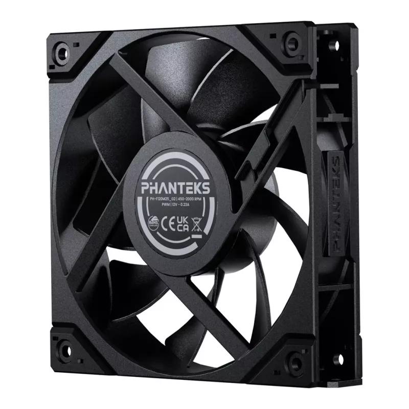 Phanteks M25G2-120 120mm juodi 3 vnt. korpuso ventiliatoriai