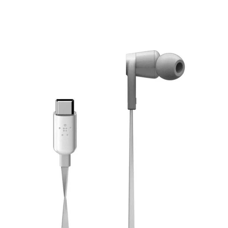 Ausinės Belkin ROCKSTAR USB Type-C baltos