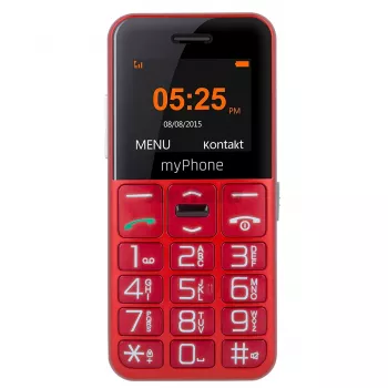 myPhone Halo Easy 4,32 cm (1,7 inch) 70 g Pilka, Raudona Įėjimo lygio telefonas