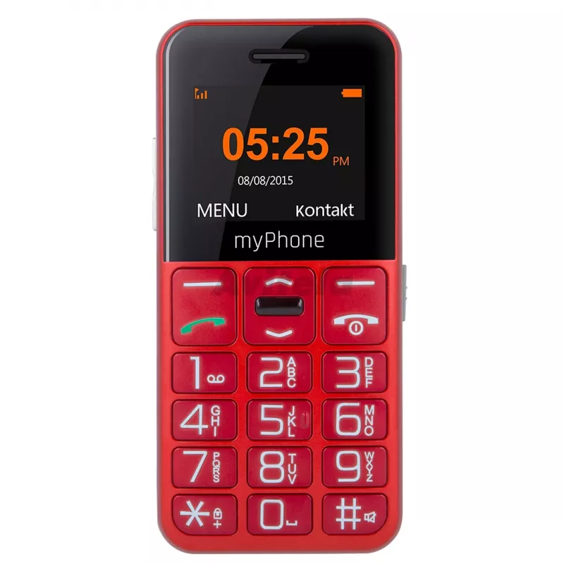myPhone Halo Easy 4,32 cm (1,7 inch) 70 g Pilka, Raudona Įėjimo lygio telefonas