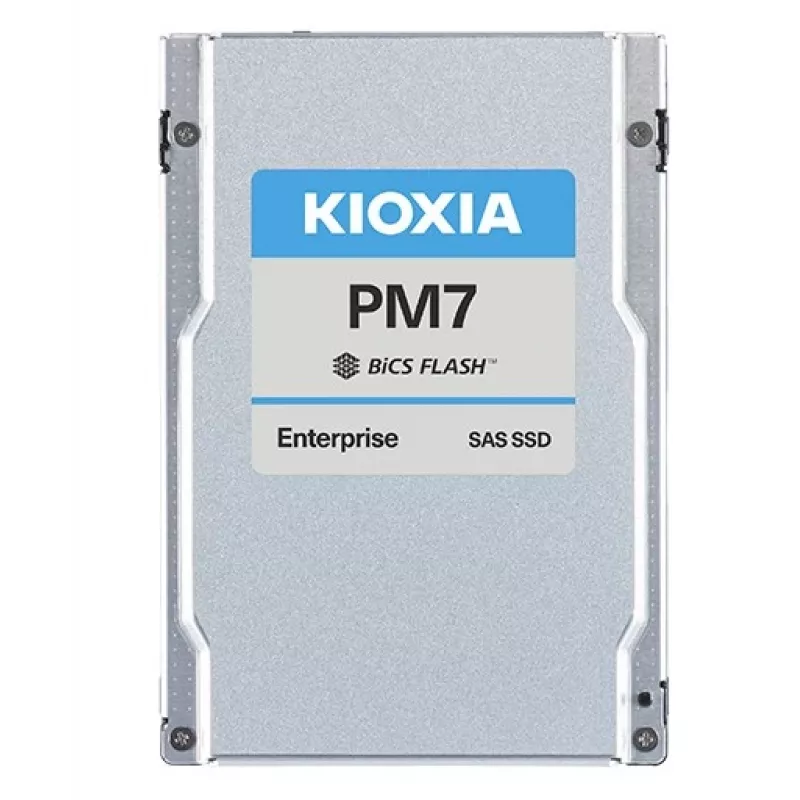 SSD diskas Kioxia PM7-R 1,92 TB 2,5 colio SAS BiCS FLASH TLC, 4200/3400 MB/s, aparatinis šifravimas