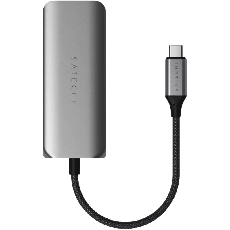 Satechi 4-in-1 dokinė stotelė ST-H3C25EM USB-C 3.2 Gen2 pilka (ST-H3C25EM)