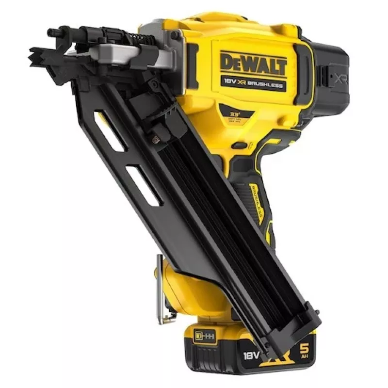 Vinių kalimo pistoletas DeWalt DCN930P2-QW belaidis, bešepetėlis, 30° kampinis