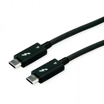 USB kabelis ROLINE 11.02.9047 1.5m USB 3.2 Gen 1 USB C juodas