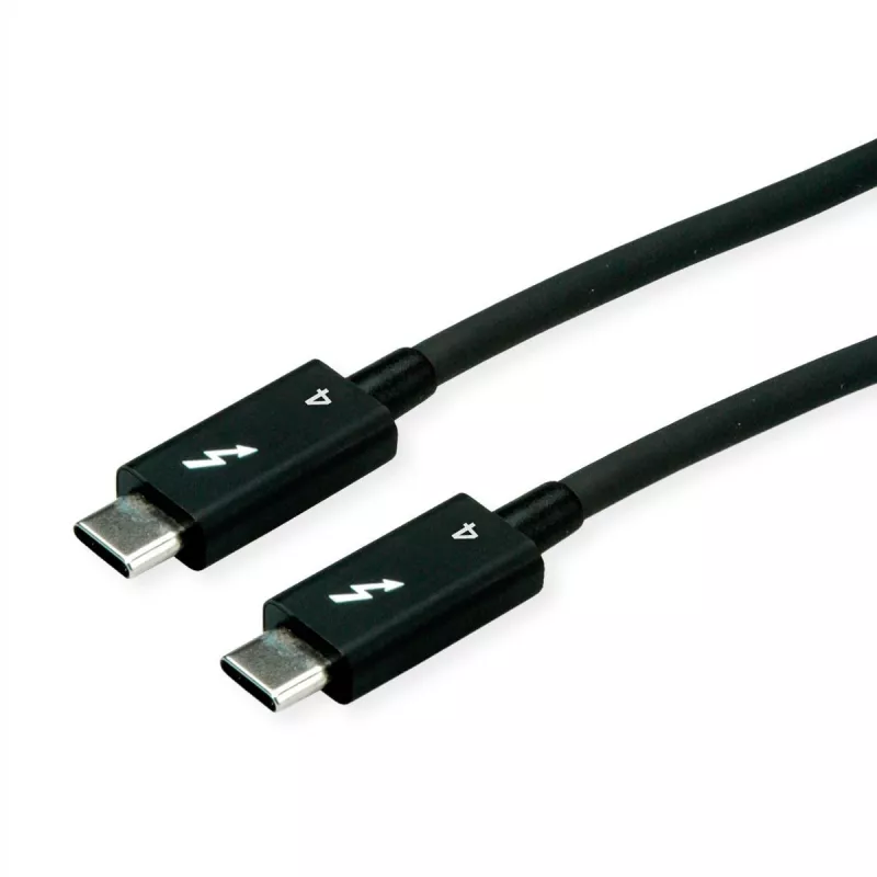 USB kabelis ROLINE 11.02.9047 1.5m USB 3.2 Gen 1 USB C juodas