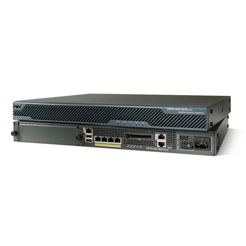 Ugniasienės įrenginys Cisco ASA 5520 su 8 GE prievadais ir 1 GB RAM