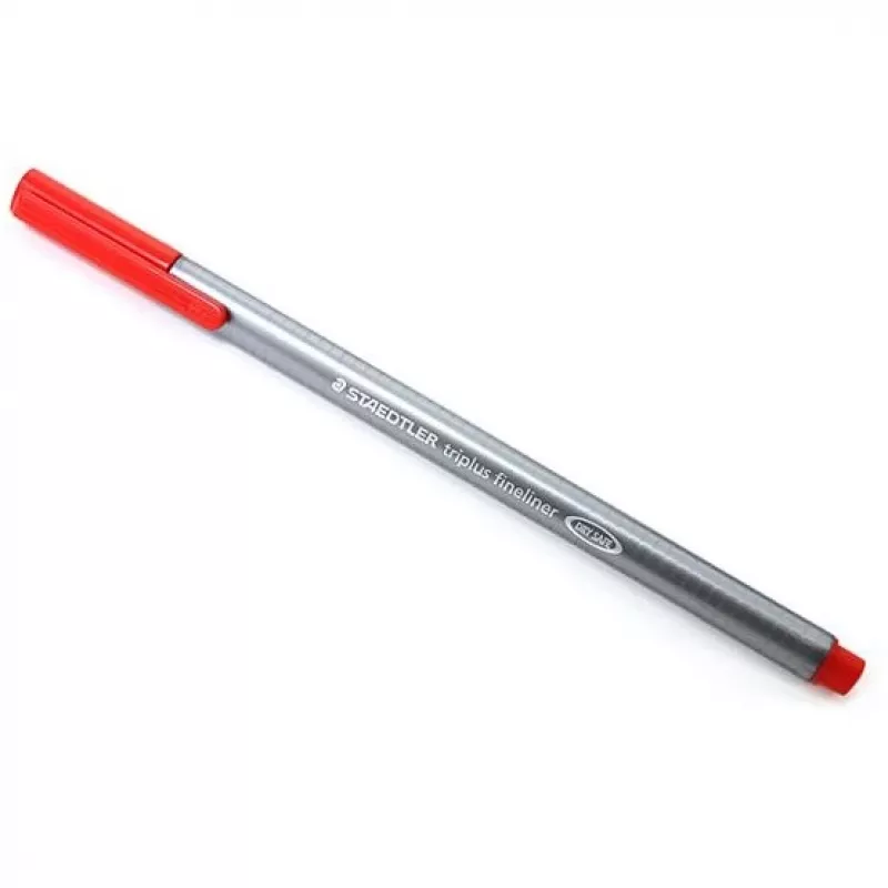 Fineliner Staedtler triplus 334 raudonas
