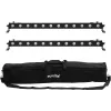 LED juostų rinkinys EUROLITE 2x LED BAR-12 QCL RGBA su minkštuoju krepšiu – 2 vnt., QCL RGBA šviesos diodai