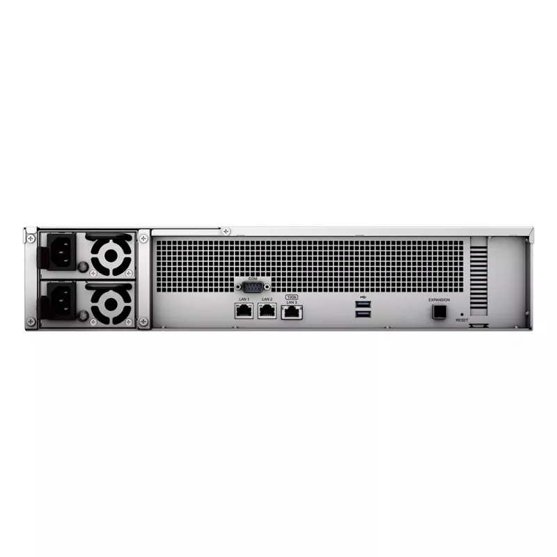Synology RackStation RS2423+ NAS/saugojimo serveris stelaže (2U) Ryzen Embedded V1780B 8 GB DDR4 0 TB DiskStation Manager juoda, pilka