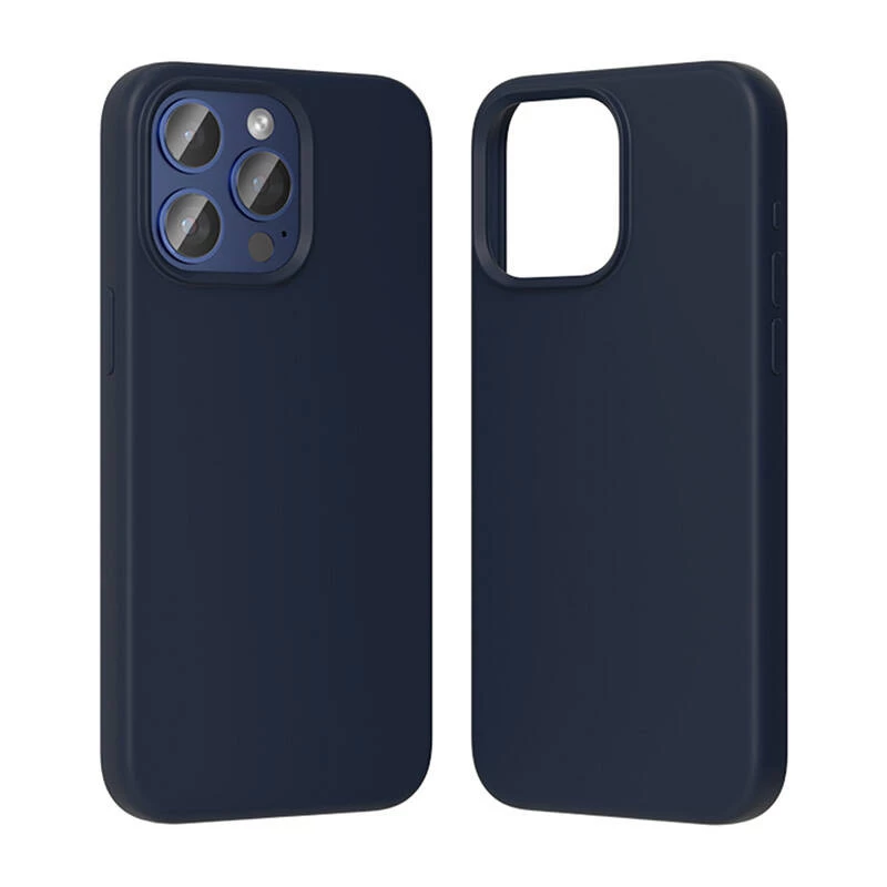 Silikoninis dėklas Vention KUFL0-30, skirtas iPhone 15 Pro, mėlynas — minkštas apsauginis dangtelis