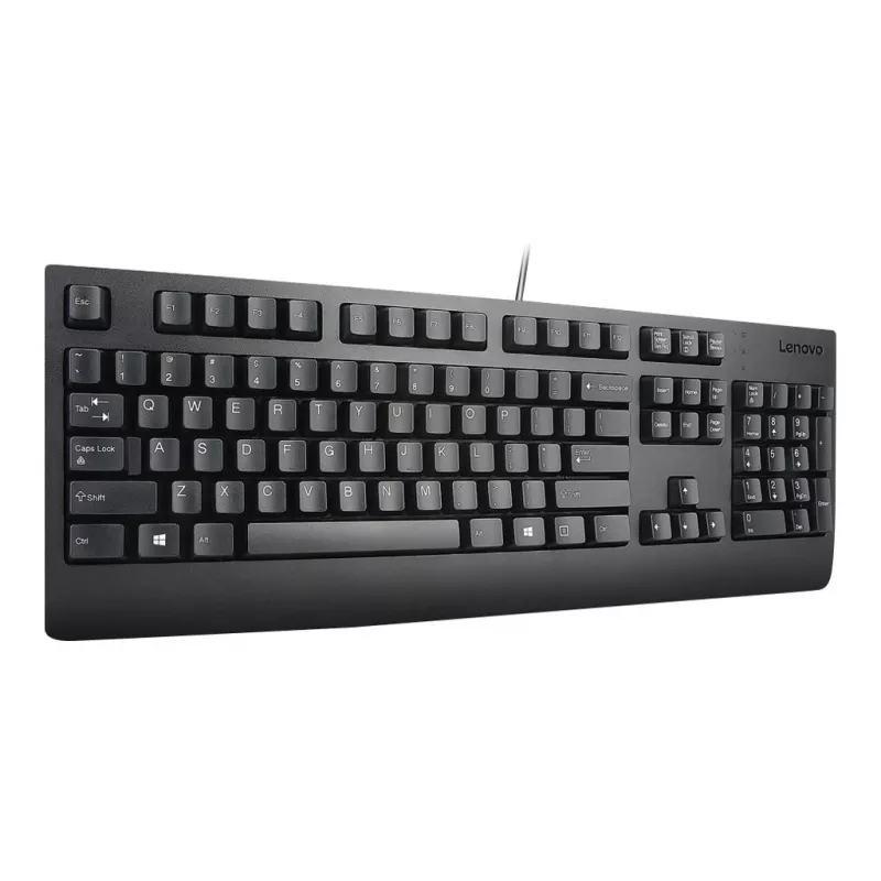 Laidinė viso dydžio klaviatūra Lenovo Preferred Pro II — USB, slovakų išdėstymas, juoda, su riešo atrama