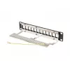 Komutacinis skydelis LANBERG PPKS-9212-B 12 prievadų 1U 10 colių FTP