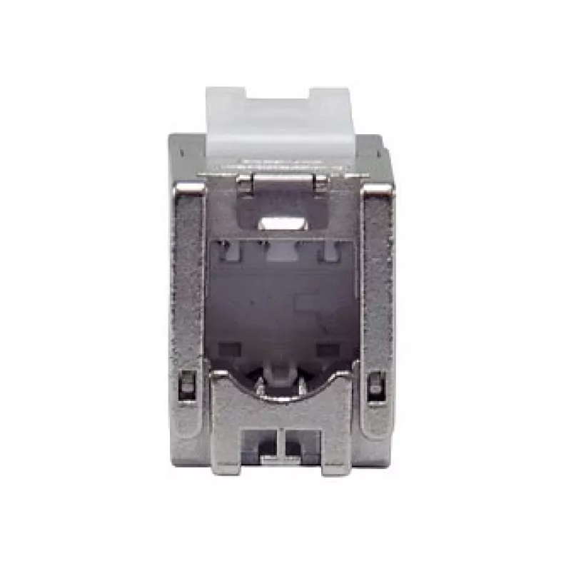 Ekranuotas Cat.6A plonas „Keystone“ lizdas, EQUIP 767223, be įrankių, RJ-45, plokščias, sidabrinis, 8 vnt.
