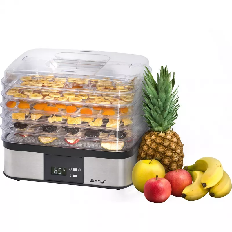 Elektrinė maisto džiovyklė Steba ED 5 Juoda Stainless Steel 350 W