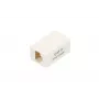 Prijungimo dėžutė Extralink RJ45 CAT6 UTP, plastikinė, balta, 1 vnt.