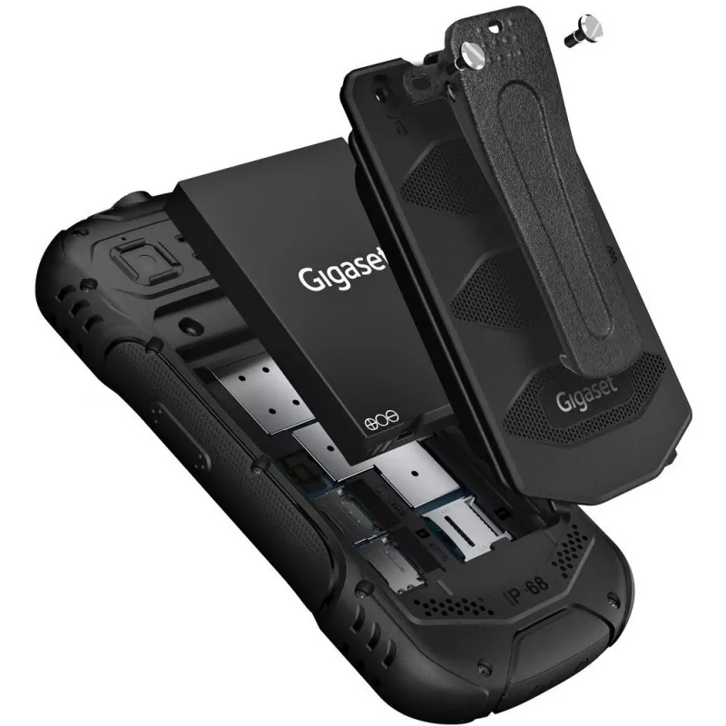 Gigaset GLX 8 Active Duo juoda - mobilusis telefonas - 2.500 mAh (L36853-H1223-R101)
