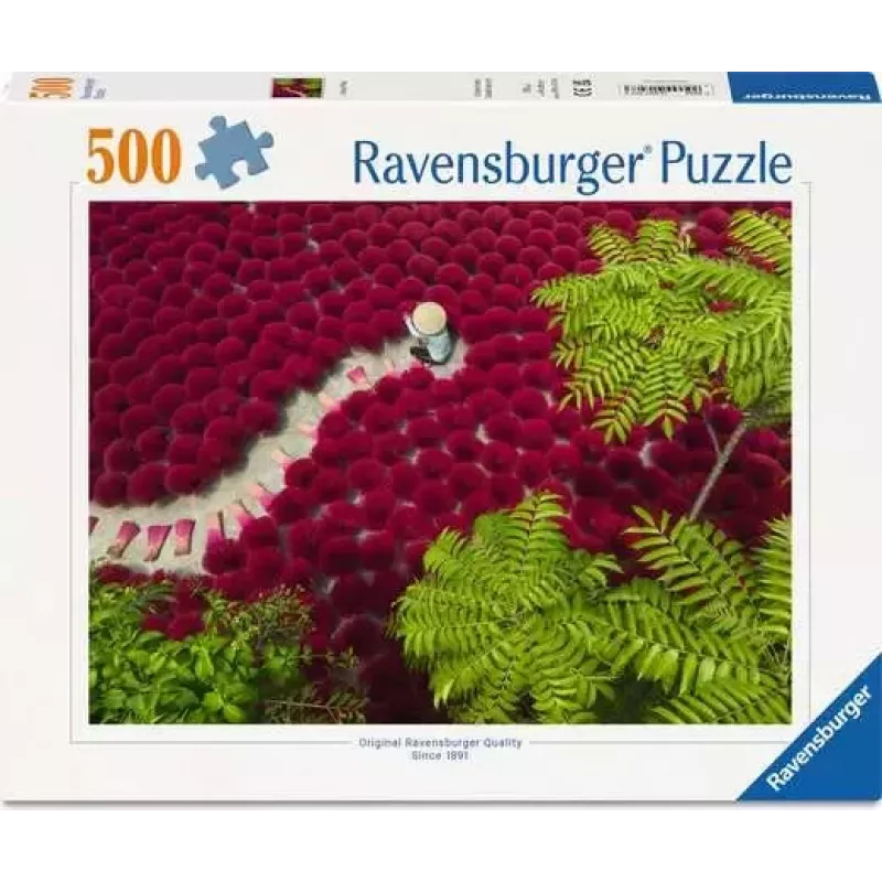 Dėlionė Ravensburger A Sea of Red — 500 dalių, Menas, amžius 12+