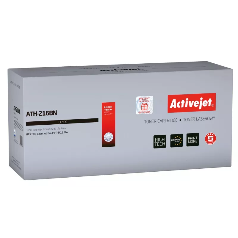 Activejet ATH-216BN toneris (HP 216A W2410A pakaitalas; Supreme; 1050 puslapių; juodas) su lustu