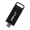 PNY Elite, 128 GB, USB Type-C, 3.2 Gen 1 (3.1 Gen 1), 120 MB/s, Dia, Juoda